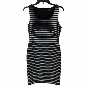 The Limited Sleeveless Striped Career Sheath Dress